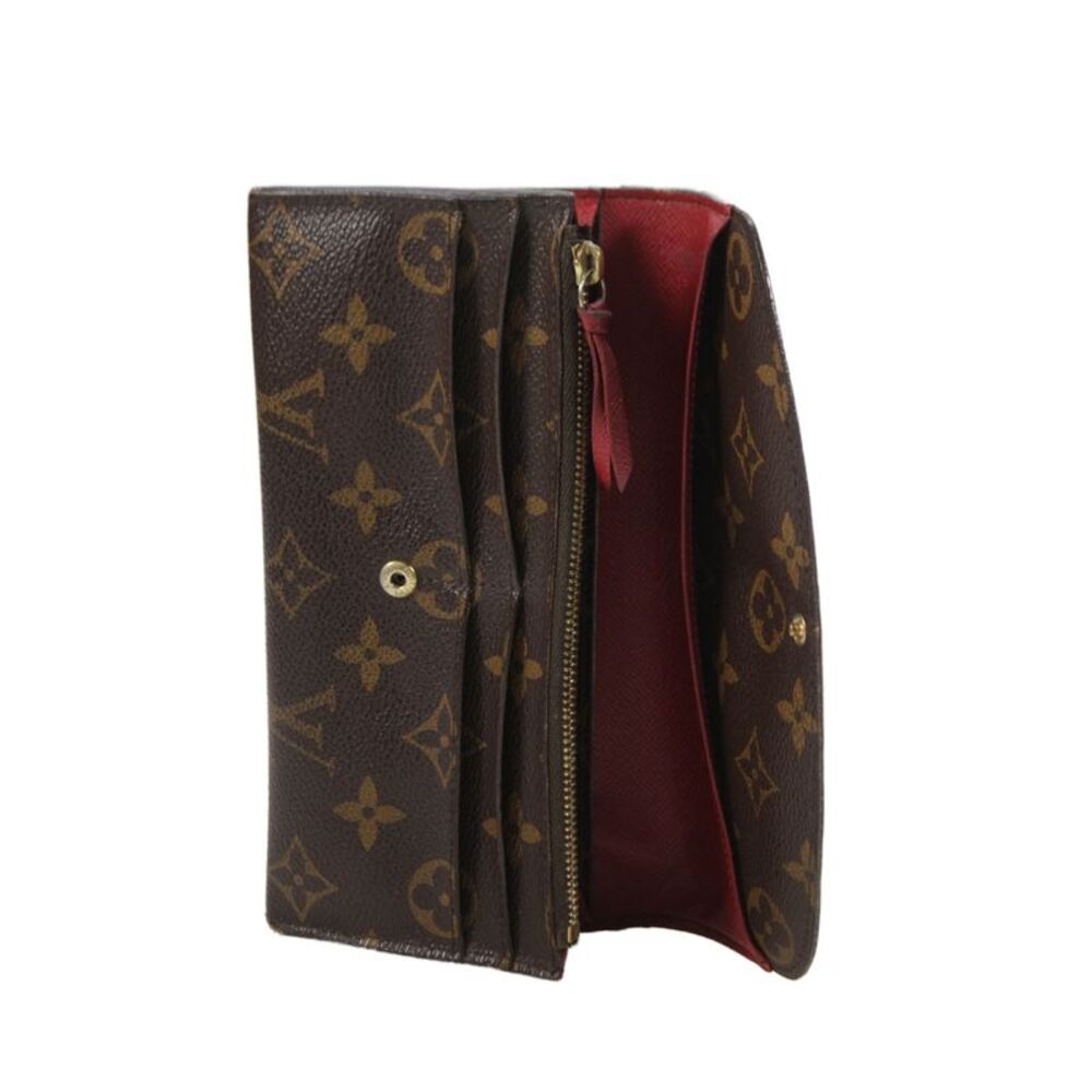 Louis Vuitton Womens Monogram Coated Canvas Emilie Wallet 7.5" - Picture 9 of 11